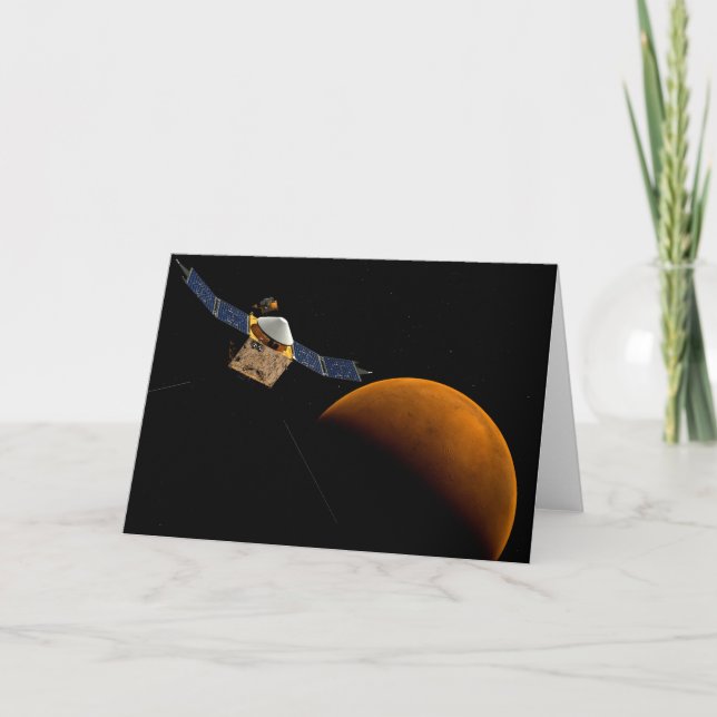 Maven Spacecraft. Card (Front)
