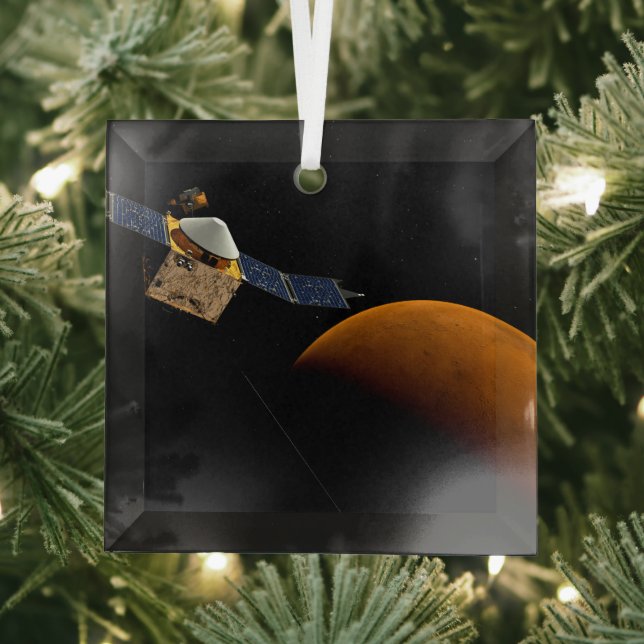 Maven Spacecraft. Glass Ornament (Insitu)