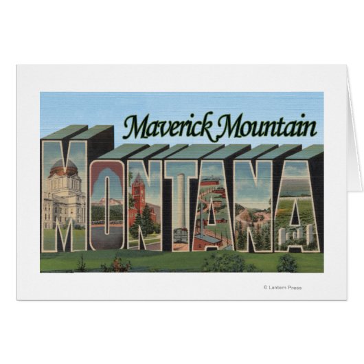 Maverick Mountain, Montana Cards (Front Horizontal)
