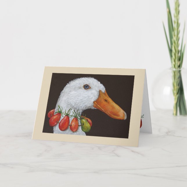 Mavis the duck card (Front)