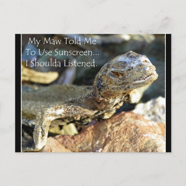 "Maw Knows Best" Postcard (Front)