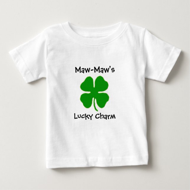 Maw-Maw's Lucky Charm T-Shirt for Toddlers (Front)