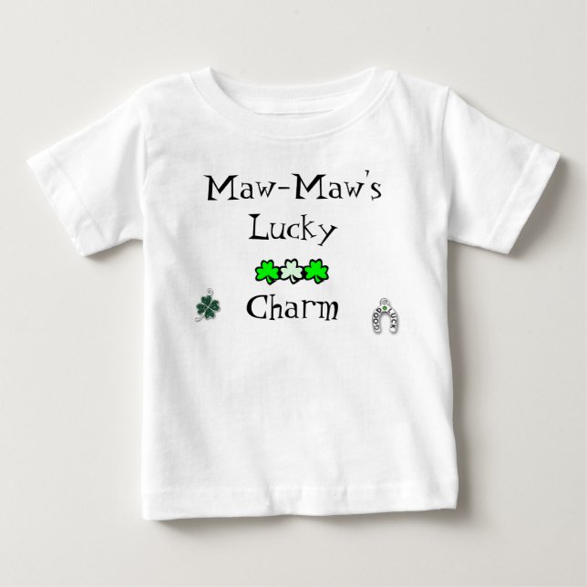 MAW-MAW'S LUCKY CHARM TODDLERS T-SHIRT TEMPLATE (Front)