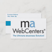 Mawebcenter Distributor Sales Business card (Front/Back)