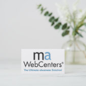 Mawebcenter Distributor Sales Business card (Standing Front)