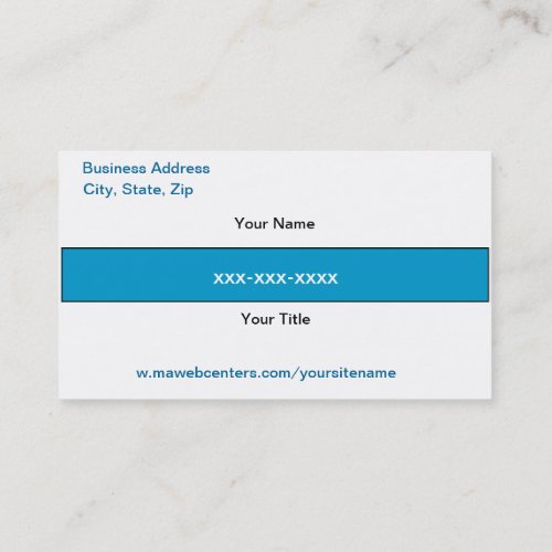 Mawebcenter Distributor Sales Business card