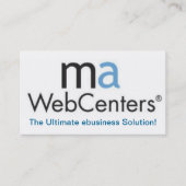 Mawebcenter Distributor Sales Business card (Front)