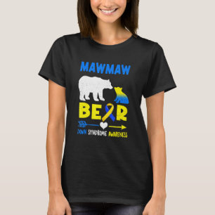 Mawmaw Bear Family Matching Down Syndrome Awarenes T-Shirt