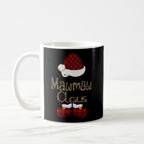 Mawmaw Claus Christmas Leopard Grandma Gift Coffee Mug
