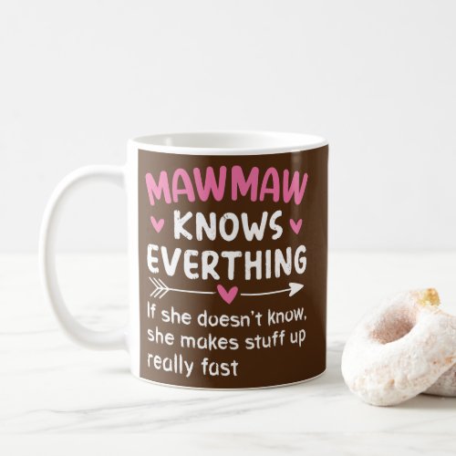 Mawmaw Knows Everything Vintage Mothers Day Coffee Mug