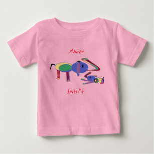  Mawmaw luvs me (Front Design Only) Baby T-Shirt