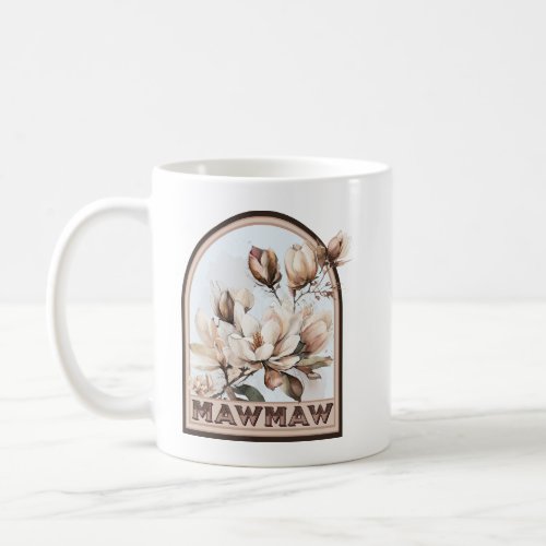 Mawmaw Vintage Floral Grandmother Coffee Mug