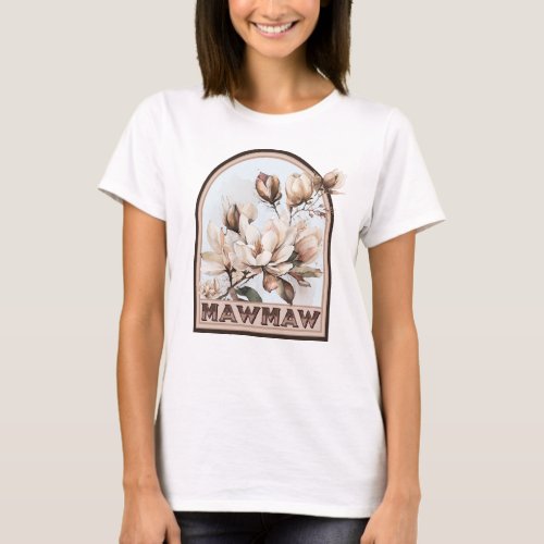 Mawmaw Vintage Floral Grandmother T_Shirt