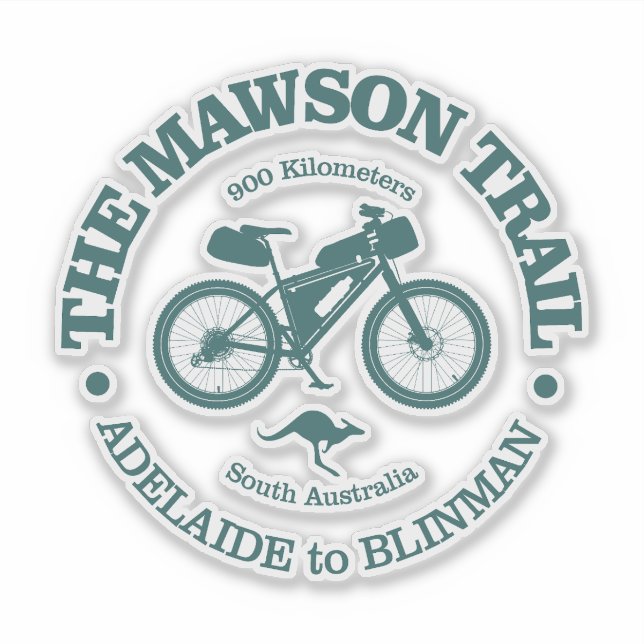 Mawson Trail (cycling) Sticker (Front)