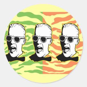 Max 80s classic round sticker