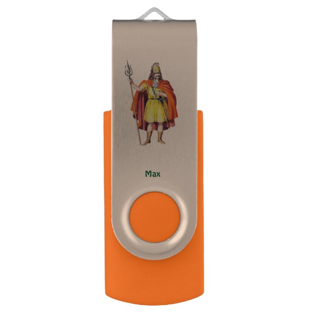 MAX ~ Ancient Briton COSTUME ~ Personalised  Flash Drive (Front Vertical)