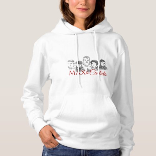 Max and Carlota Womens Hoodie