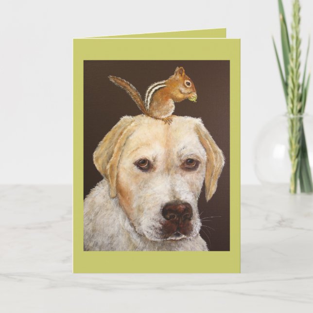 Max and Mr. Chipmunk card (Front)