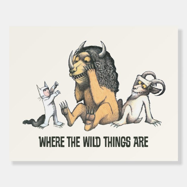 Max and the Wild Things Playing Foam Board (Front)