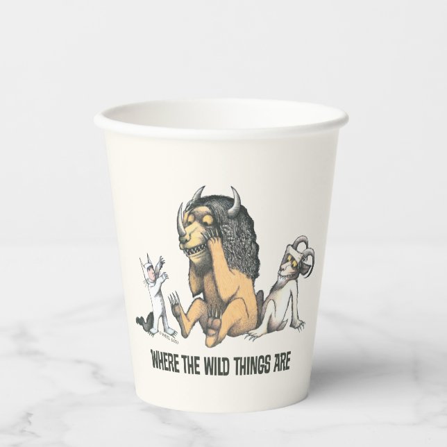 Max and the Wild Things Playing Paper Cups (Front)