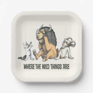 Max and the Wild Things Playing Paper Plates