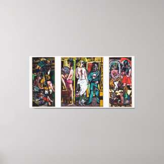 Max Beckmann - Die Akrobaten Canvas Print