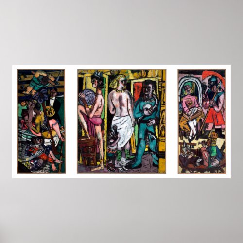 Max Beckmann _ Die Akrobaten Poster