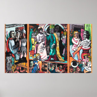 Max Beckmann - Die Schauspieler Poster