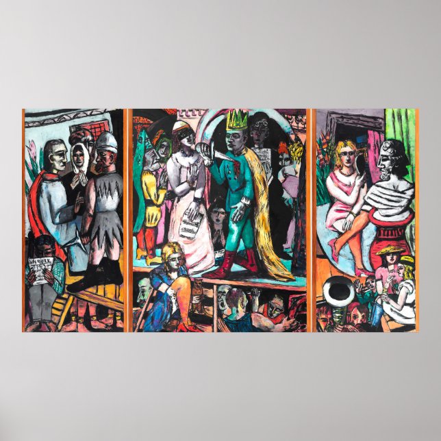 Max Beckmann - Die Schauspieler Poster (Front)