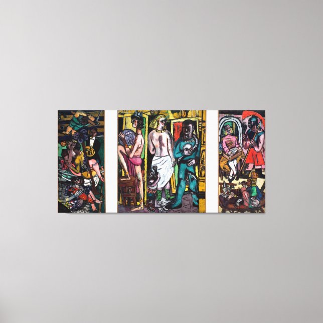 Max Beckmann - German Expressionism - The Acrobats Canvas Print (Front)