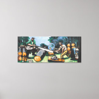 Max Beckmann - Sawyer in the forest Canvas Print