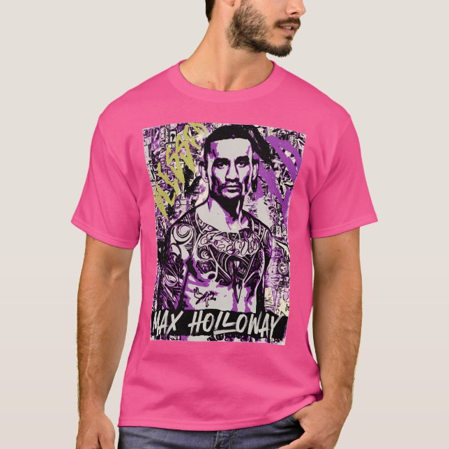 Max Blessed Holloway Mma Art T-Shirt (Front)
