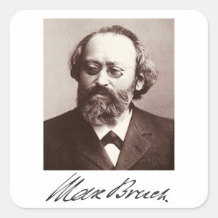 Max Bruch - signature Square Sticker
