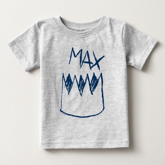 Max & Crown Sketch Baby T-Shirt (Front)