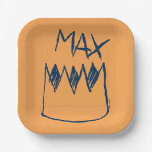 Max & Crown Sketch Paper Plates