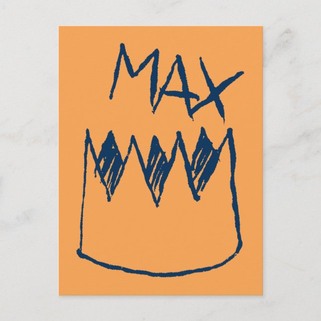 Max & Crown Sketch Postcard (Front)