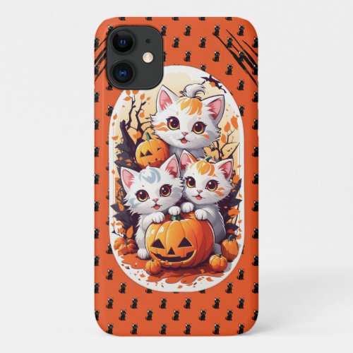 Max Cute Cat Halloween Anime Witch Pumpkin Cat  iPhone 11 Case