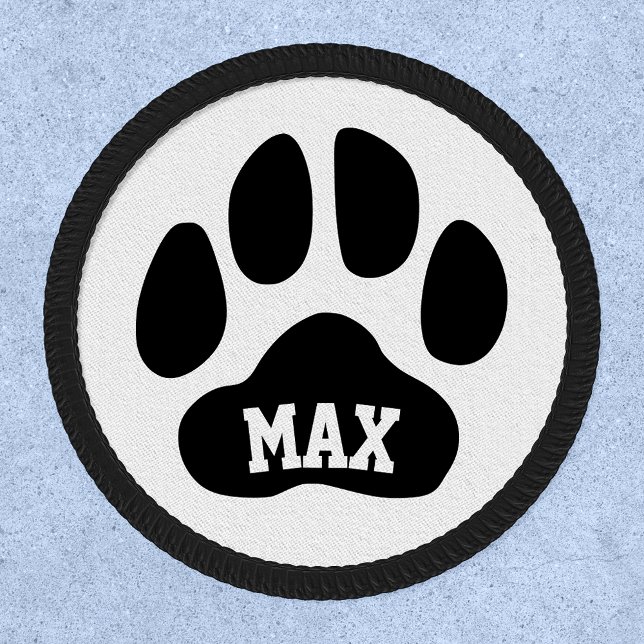 Max Dog Paw Print with Custom Name Patch (Creator Uploaded)