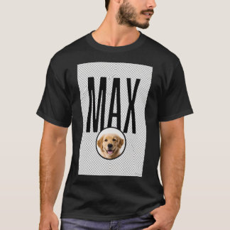 MAX -  Golden Retriever Dog Photo T-Shirt