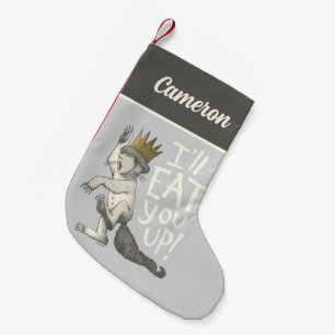 Max   I'll Eat You Up!   Add Your Name Small Christmas Stocking