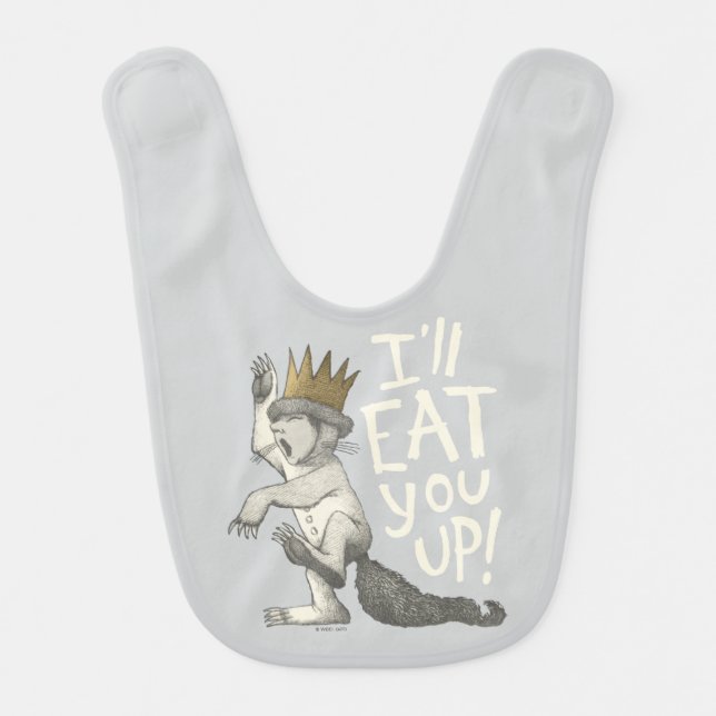 Max | I'll Eat You Up! Baby Bib (Front)