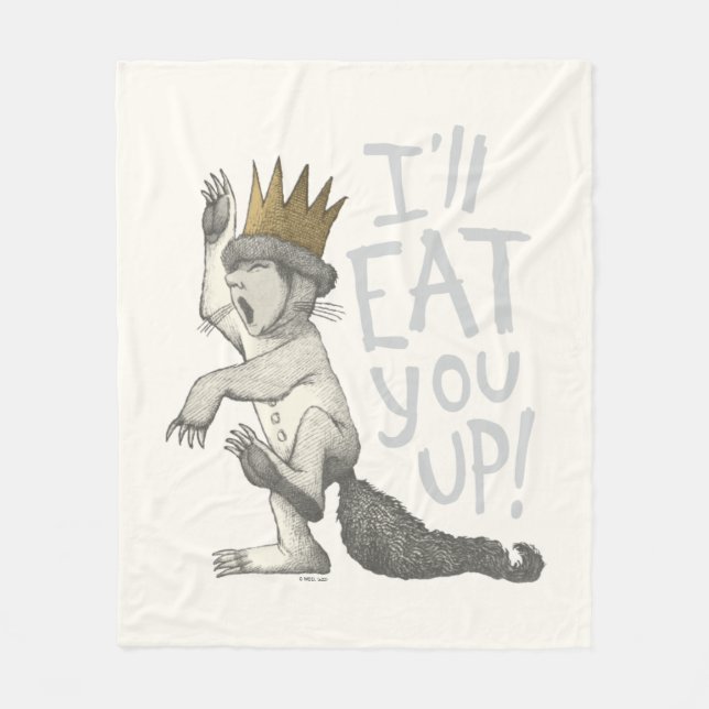 Max | I'll Eat You Up! Fleece Blanket (Front)