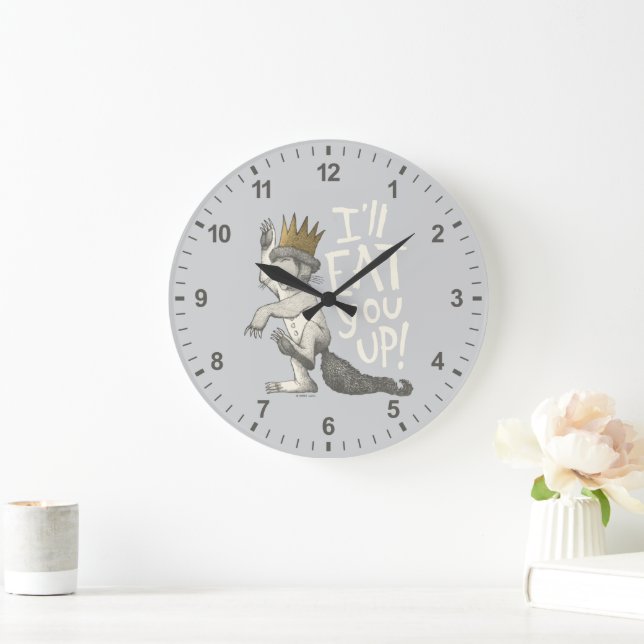 Max | I'll Eat You Up! Large Clock (Home)
