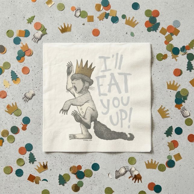 Max | I'll Eat You Up! Napkins (Generated image of napkin on table)