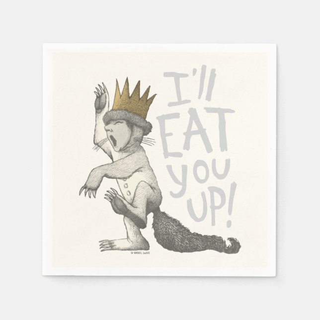 Max | I'll Eat You Up! Napkins (Front)