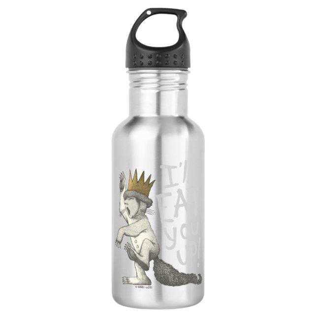 Max | I'll Eat You Up! Stainless Steel Water Bottle (Front)