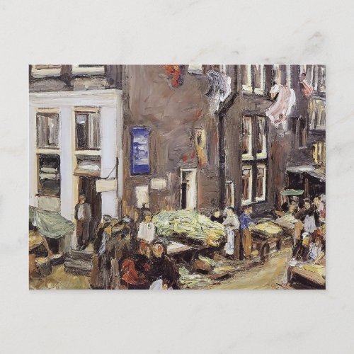 Max Liebermann_ Jewish quarter in Amsterdam Postcard