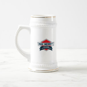 Max Merritt Auto Parts Standard Rusty Logo Beer Stein