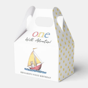 Max   One Wild Adventure 1st Birthday  Favor Boxes