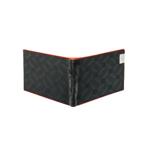 MAX Red Track - Carbon Fiber Wallet with RFID (Back)